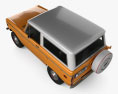 Ford Bronco 1975 3d model top view