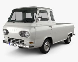 Ford E-Series Econoline Pickup 1963 3D model