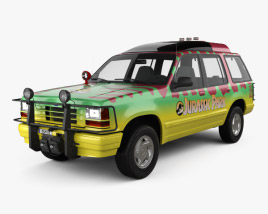 Ford Explorer Jurassic Park 1993 3D model
