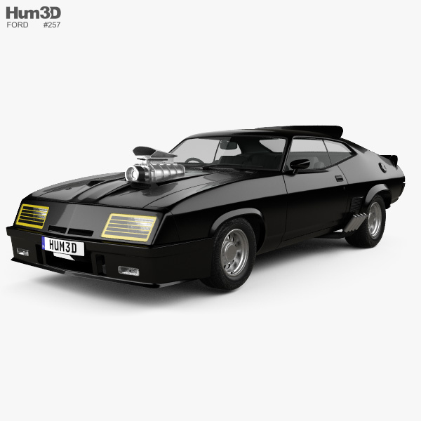 Ford Falcon GT Coupe Interceptor Mad Max 1979 3D model