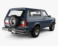 Ford Bronco 1991 3d model back view