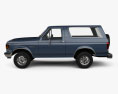 Ford Bronco 1991 3d model side view