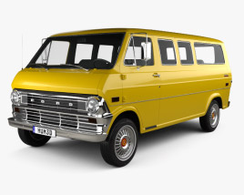Ford E-Series Econoline Club Wagon 1971 3D model