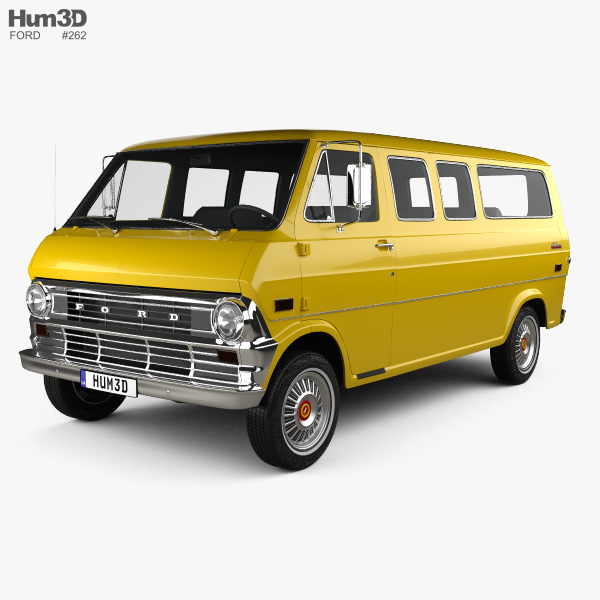 Ford E-Series Econoline Club Wagon 1971 3D模型