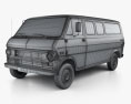 Ford E-Series Econoline Club Wagon 1971 3Dモデル wire render