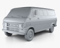 Ford E-Series Econoline Club Wagon 1971 3Dモデル clay render