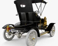 Ford Model N Runabout 1906 3D 모델  back view
