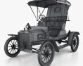 Ford Model N Runabout 1906 Modelo 3d wire render