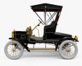 Ford Model N Runabout 1906 Modello 3D vista laterale