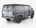 Ford E-Series Econoline Cargo Van 1991 Modello 3D