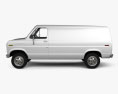 Ford E-Series Econoline Cargo Van 1991 3D 모델  side view