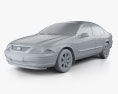 Ford Falcon Forte 2002 3d model clay render