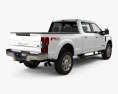 Ford F-350 Super Duty Super Crew Cab King Ranch 2018 3D 모델  back view