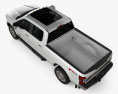 Ford F-350 Super Duty Super Crew Cab King Ranch 2018 3D模型 顶视图