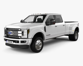 Ford F-450 Super Duty Super Crew Cab Platinum 2018 3D model