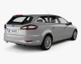 Ford Mondeo Turnier 2010 3d model back view
