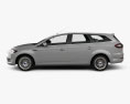 Ford Mondeo Turnier 2010 3d model side view