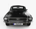 Ford Mustang hardtop 1968 3d model front view