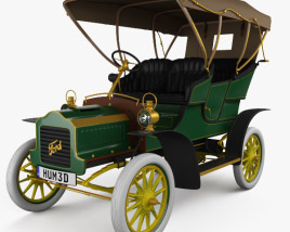 Ford Model F Touring 1905 3D模型