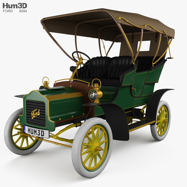 Ford Model F Touring 1905 3D model