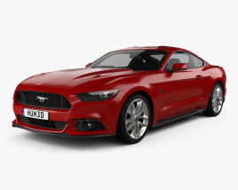 Ford Mustang GT mit Innenraum 2015 3D-Modell