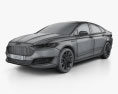Ford Mondeo (Fusion) Vignale 2018 3d model wire render