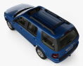 Ford Explorer with HQ interior 2010 3d model top view