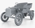 Ford Model C 1904 3d model clay render
