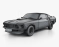 Ford Mustang Mach 1 351 1969 3d model wire render