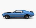 Ford Mustang Mach 1 351 1969 3D-Modell Seitenansicht
