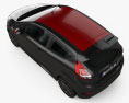Ford Fiesta Zetec S Black Edition 2017 Modelo 3D vista superior