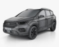 Ford Kuga 2019 3d model wire render