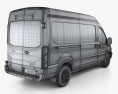 Ford Transit Пасажирський фургон L2H3 2017 3D модель