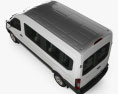 Ford Transit 승객용 밴 L2H3 2017 3D 모델  top view
