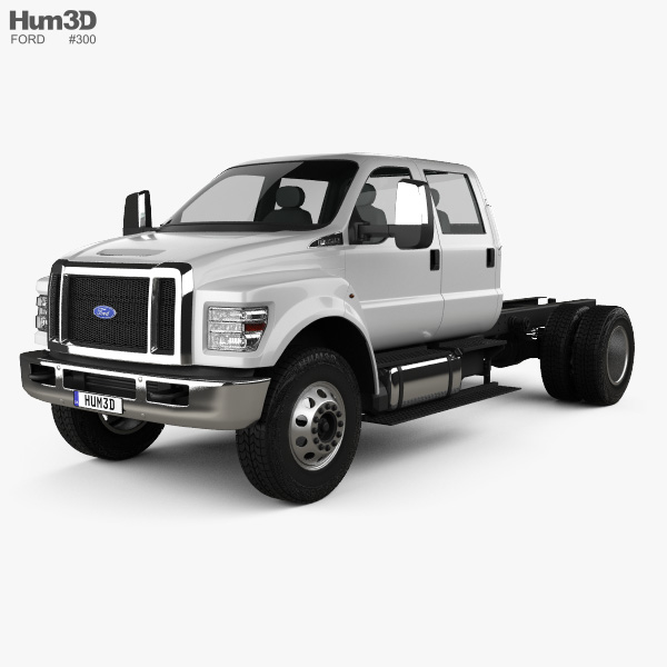 Ford F-650 / F-750 Crew Cab Chassis 2019 3D-Modell