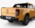 Ford Ranger ダブルキャブ Wildtrak 2016 3Dモデル