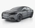 Ford Fusion (Mondeo) Sport 2018 3d model wire render