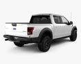 Ford F-150 Super Crew Cab Raptor 2018 3d model back view