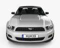 Ford Mustang V6 敞篷车 2010 3D模型 正面图