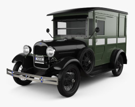 Ford Model A Delivery Truck 1931 3D模型