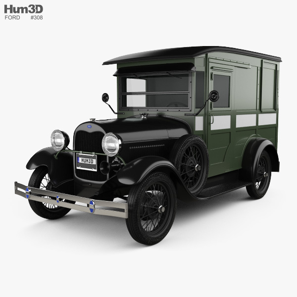 Ford Model A Delivery Truck 1931 Modello 3D