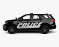 Ford Explorer Police Interceptor Utility with HQ interior 2019 3d model side view