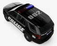 Ford Explorer Police Interceptor Utility with HQ interior 2019 3d model top view