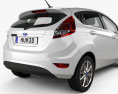 Ford Fiesta 5-door with HQ interior 2016 3d model
