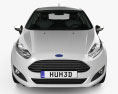 Ford Fiesta 5-door with HQ interior 2016 3d model front view