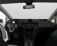 Ford Fiesta 5-door with HQ interior 2016 3d model dashboard