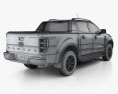 Ford Ranger Double Cab Wildtrak with HQ interior 2019 3d model