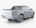 Ford Ranger Cabina Doble Wildtrak con interior 2016 Modelo 3D
