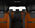 Ford Ranger Double Cab Wildtrak 인테리어 가 있는 2019 3D 모델 