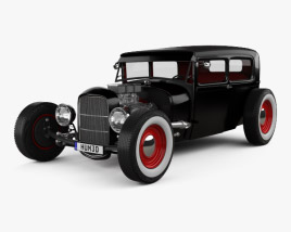 Ford Model A Hot Rod 2016 3D model